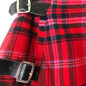 The Scotch House Pleated Wrap Wool Skirt